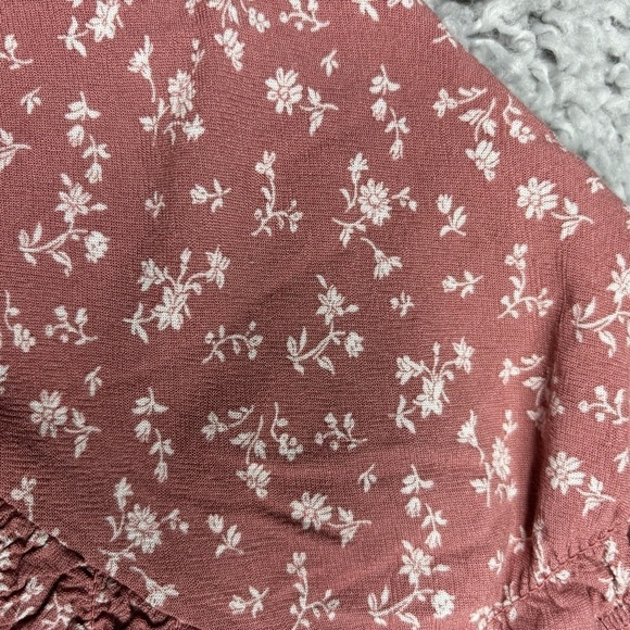LA Hearts Top Womens Extra Small All Over Floral Print Long Sleeve BOHO Chic - Picture 3 of 4